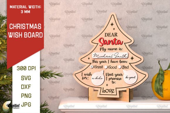 3D Christmas Wish Board Laser Cut: Creative Possibilities for Festive Designs