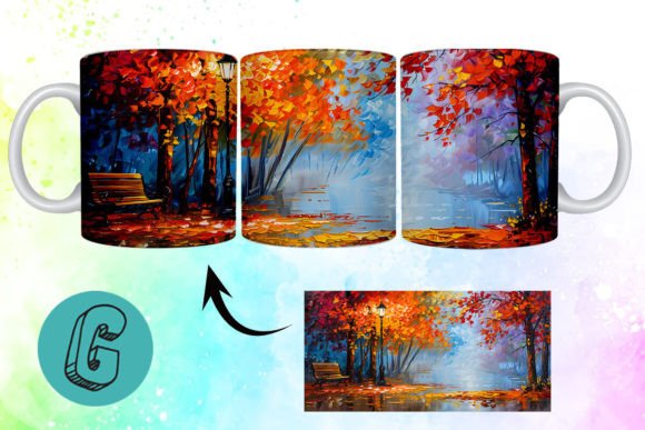 3D Oil Paint Fall Street Mug Wrap 04: A Guide to Getting the Most Out of This Creative Digital Asset