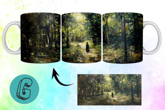3D Oil Paint Forest Garden Mug Wrap 14: A Strategic Tool for Creative Entrepreneurs and DIY Enthusiasts