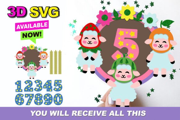 Baby Sheep Cake Topper 3D SVG: A Creative Cut Above for Every Occasion
